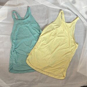 Prana Women's Sleeveless Tops - Yellow and Teal